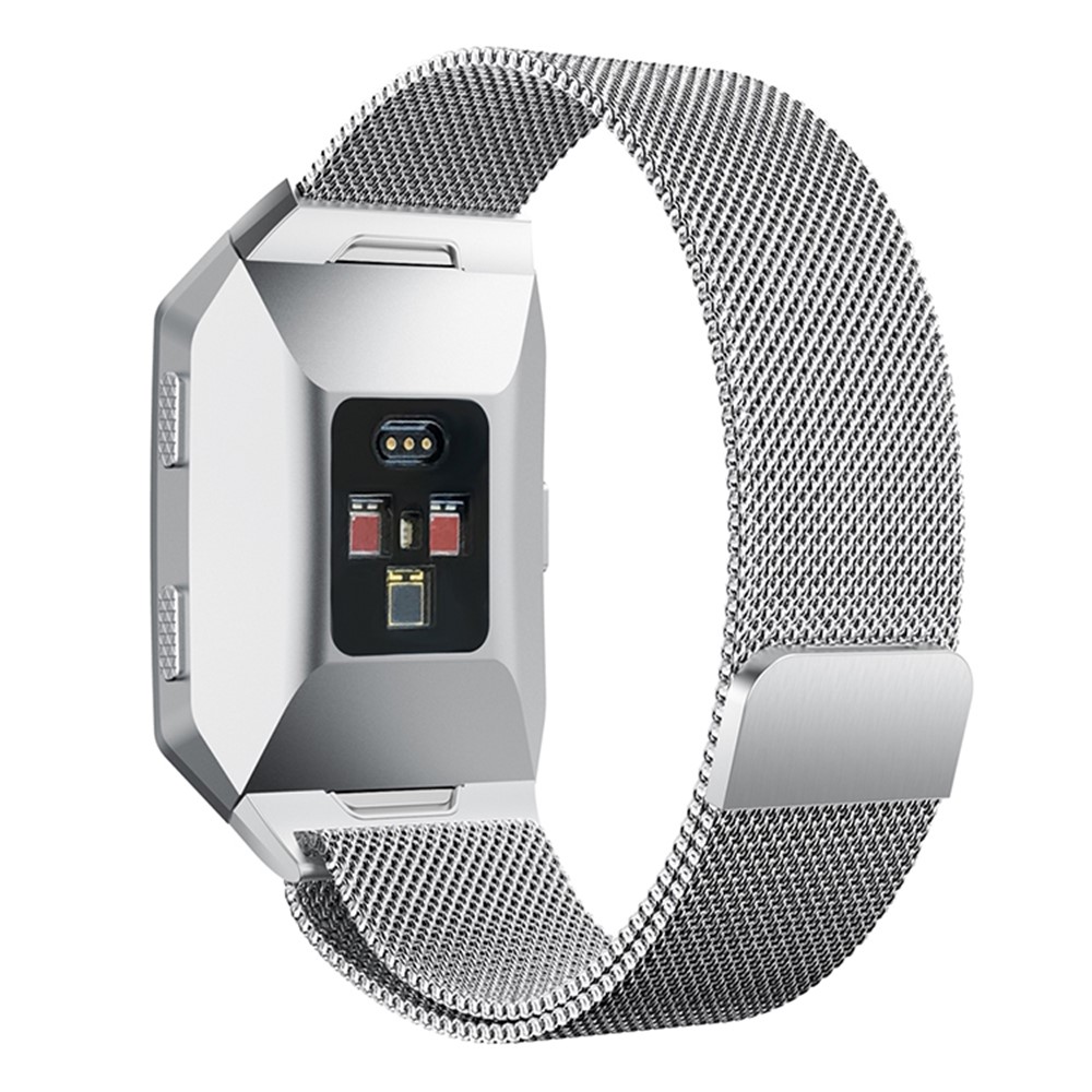Solid Stainless Steel Milanese Mesh Wrist Watch Band for Fitbit Ionic - Silver Color-2
