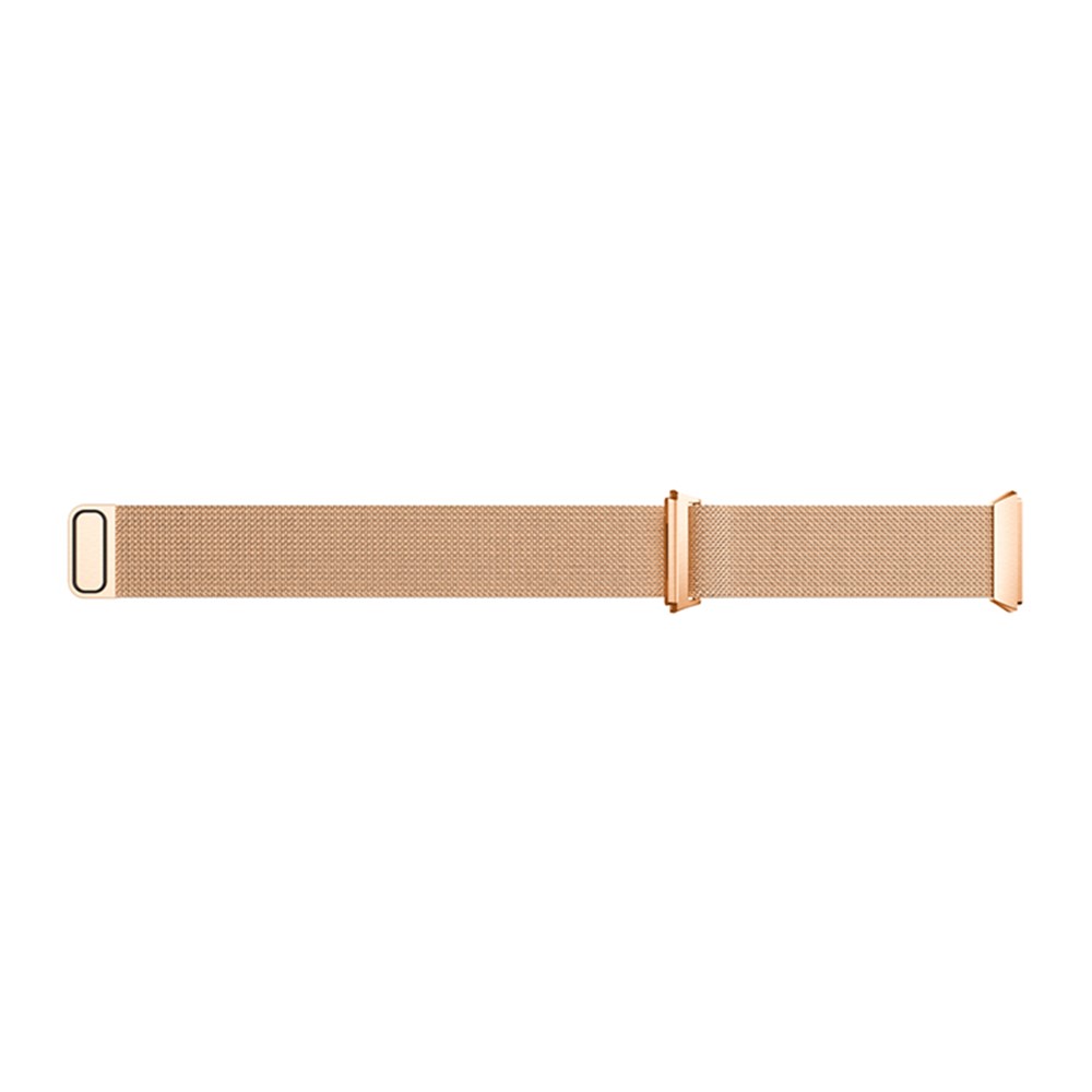 Solid Stainless Steel Milanese Mesh Wrist Watch Replacement Strap for Fitbit Ionic - Rose Gold Color-4