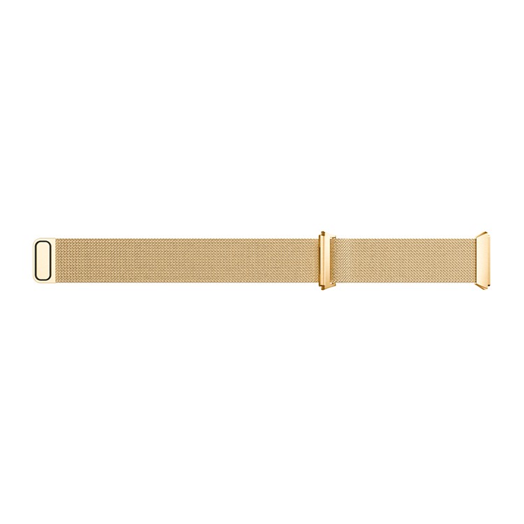 Solid Stainless Steel Milanese Mesh Wrist Watch Replacement Band for Fitbit Ionic - Gold Color-4