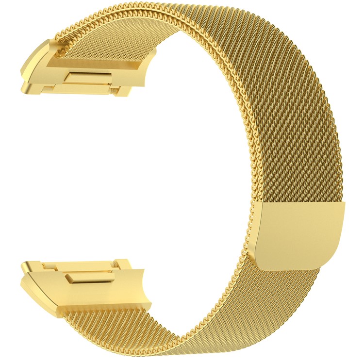Luxury Milanese Magnetic Stainless Steel Wrist Watch Band for Fitbit Ionic - Size: S, Gold Color-3