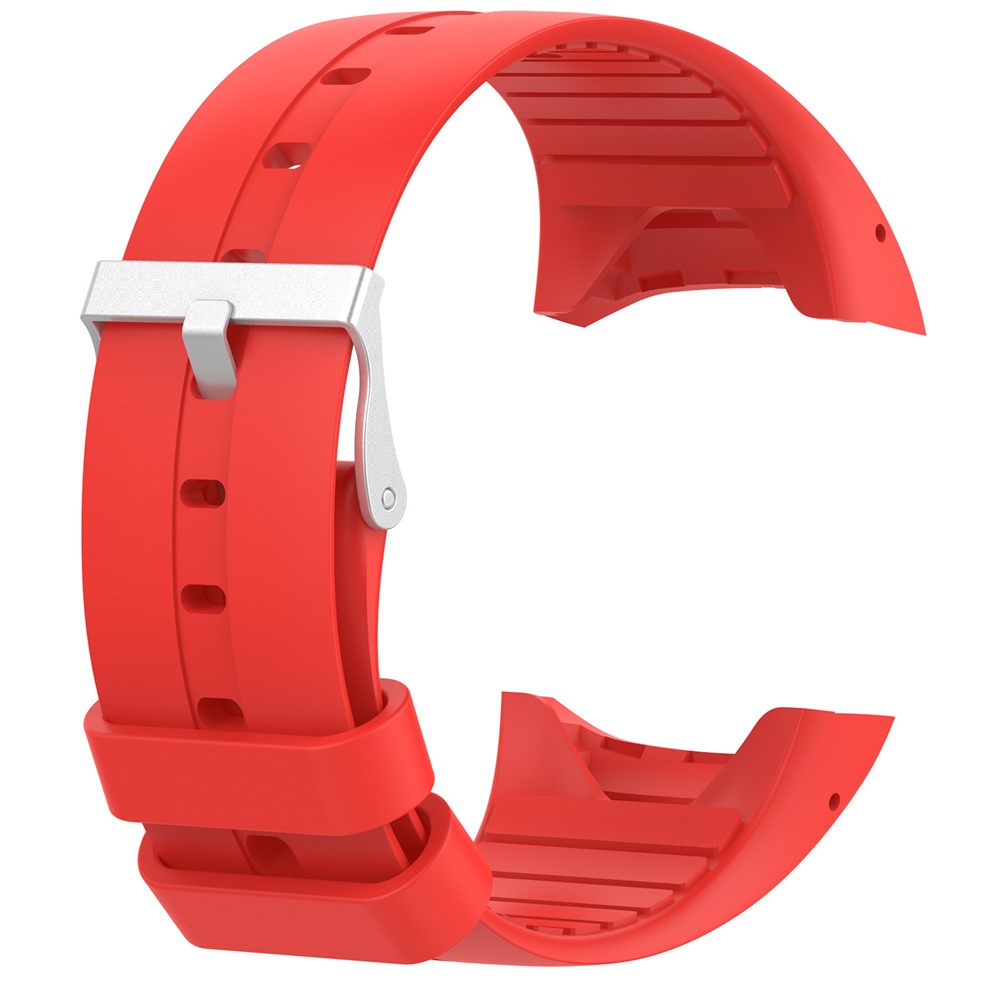 Soft Silicone Watch Band for Polar M400 - Red-1