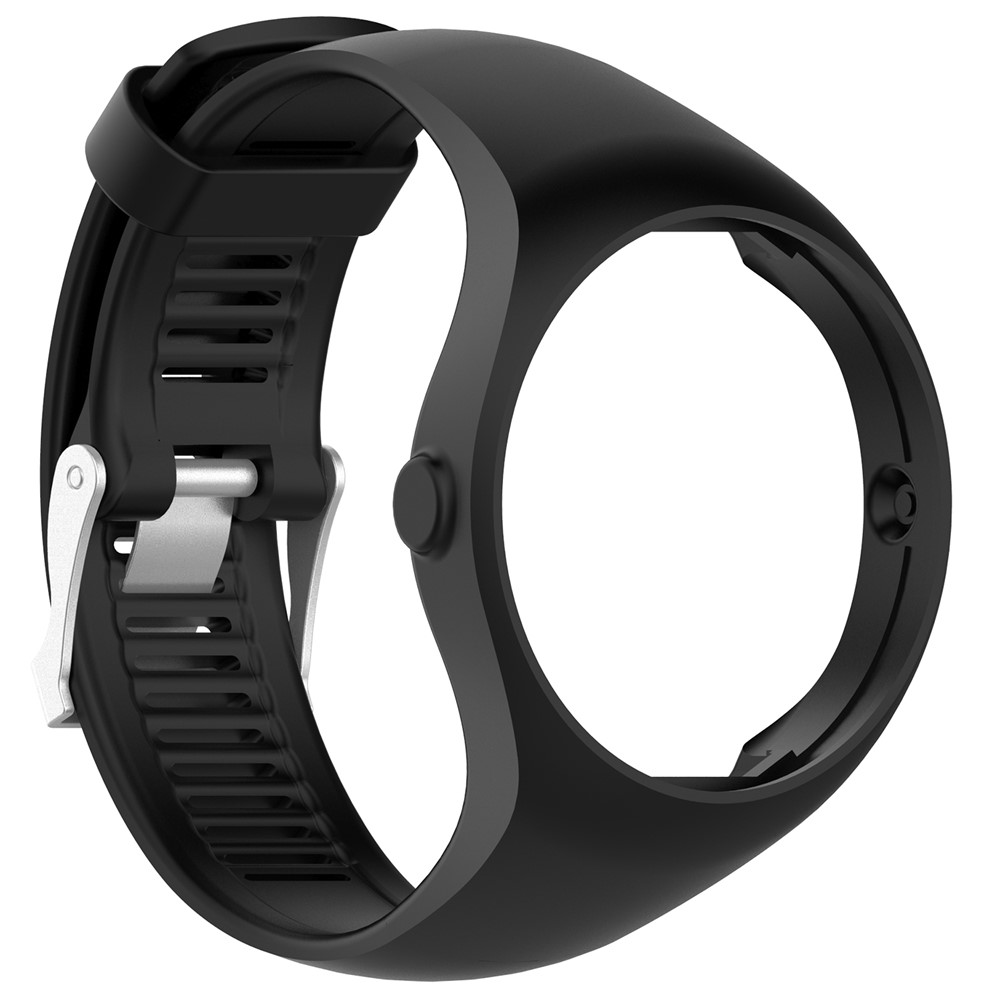 Soft Silicone Wrist Watch Band Strap for Polar M200 - Black-2