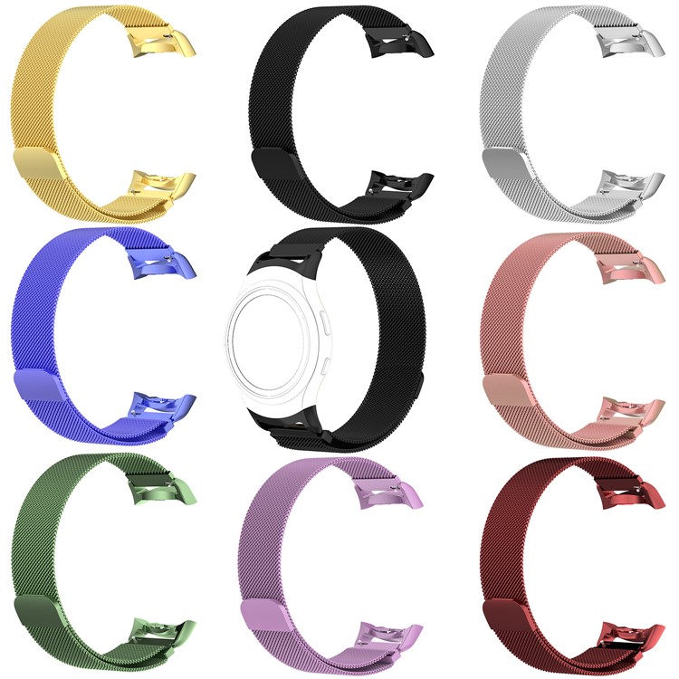Cinta Magnética De Relógio De Aço Inoxidável Milanês De Loop Para Samsung Gear S2 - negro-5