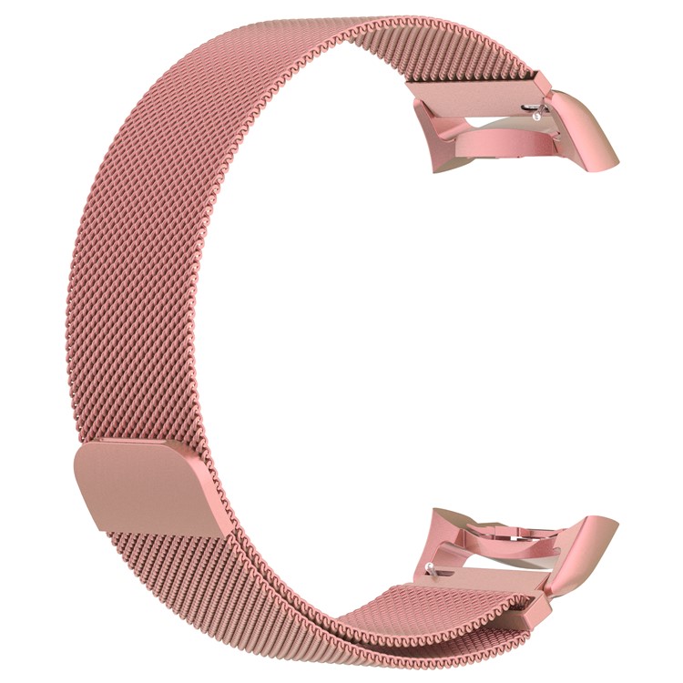 Replacement Magnetic Milanese Stainless Steel Woven Watch Band for Samsung Gear S2 - Rose Gold Color-3