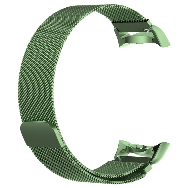 Stainless Steel Woven Magnetic Milanese Watch Bracelet for Samsung Gear S2 - Green-1