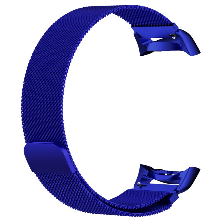 Magnetic Milanese Loop Stainless Steel Woven Wrist Watch Strap for Samsung Gear S2 - Blue-3