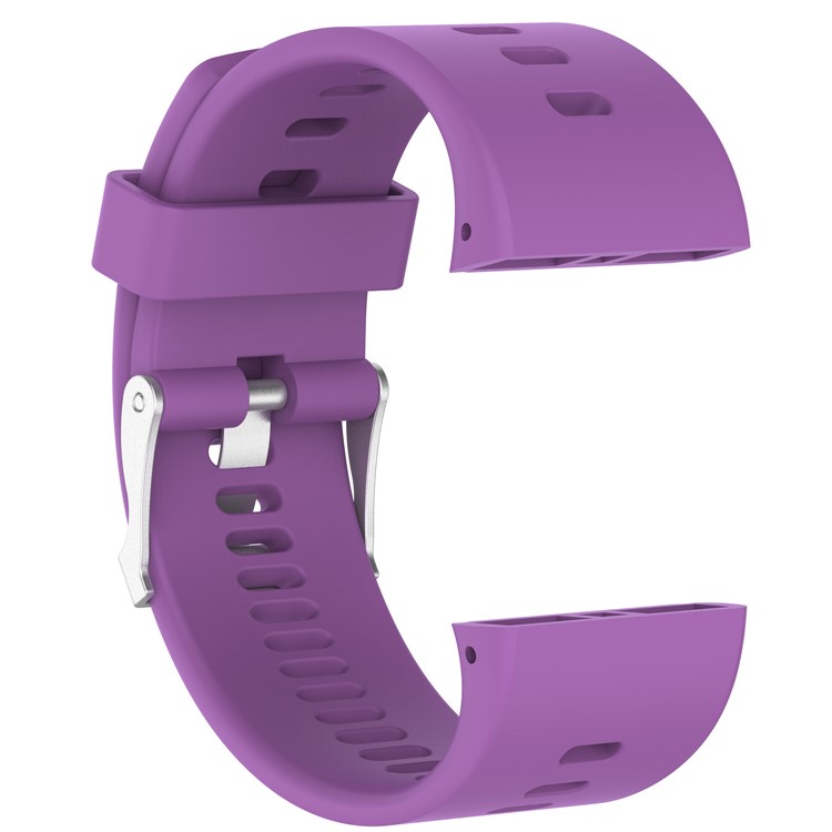 Soft Silicone Watch Band with Pin Buckle for Polar V800 GPS Sports Watch - Purple-1