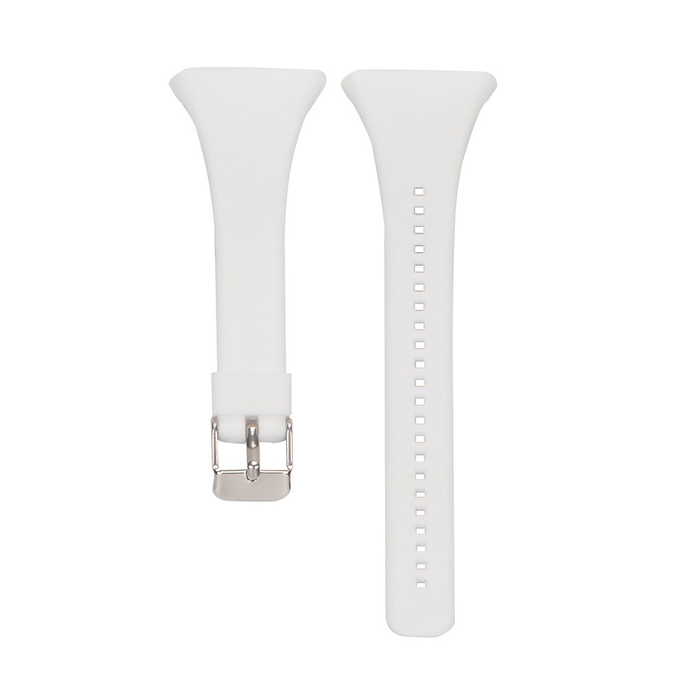 Soft Silicone Wrist Watch Band Replacement for Polar FT4 / FT7 - White-1