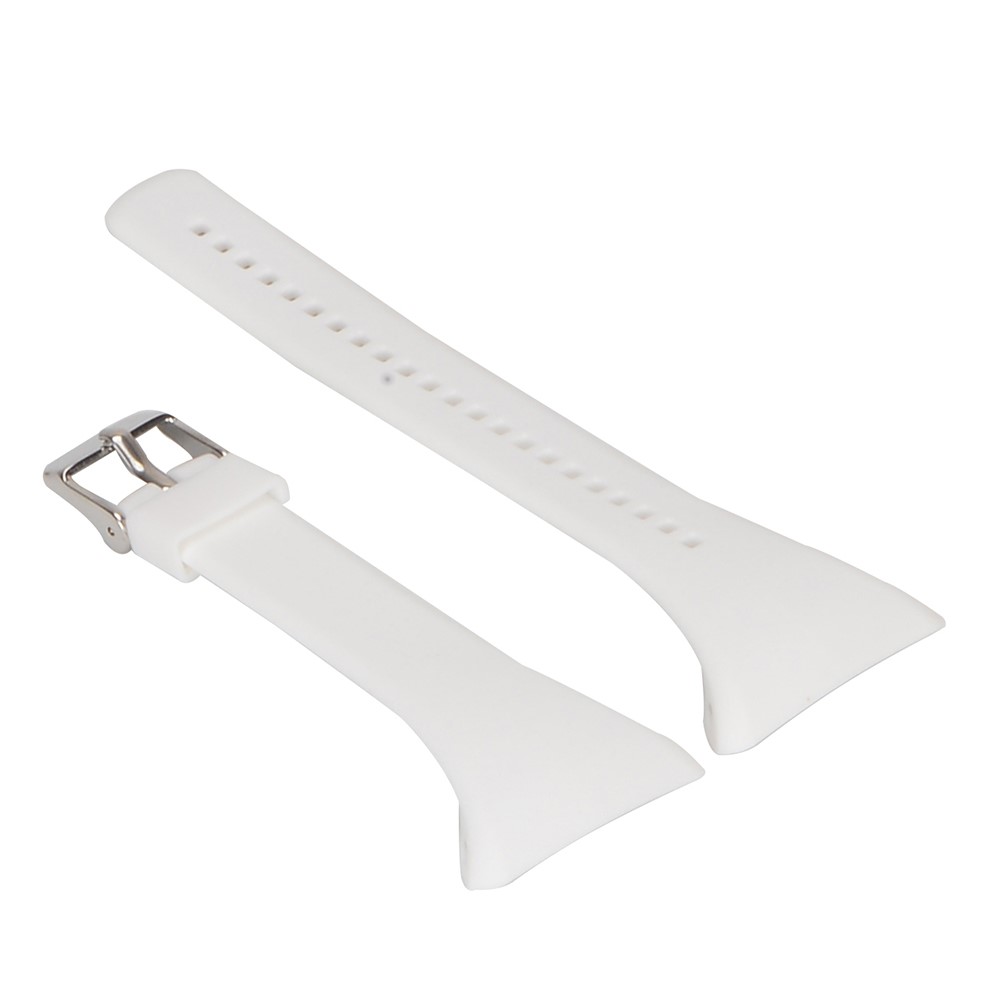 Soft Silicone Wrist Watch Band Replacement for Polar FT4 / FT7 - White-4