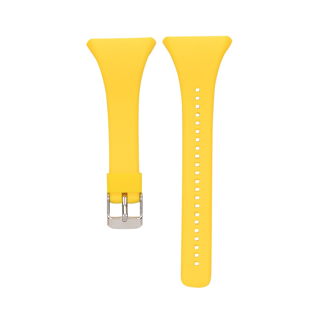 Soft Silicone Wrist Watch Strap Replacement for Polar FT4 / FT7 - Yellow-1