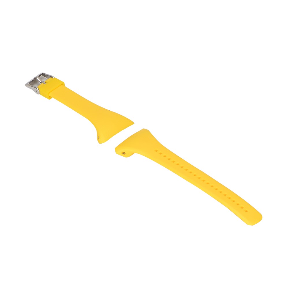 Soft Silicone Wrist Watch Strap Replacement for Polar FT4 / FT7 - Yellow-2