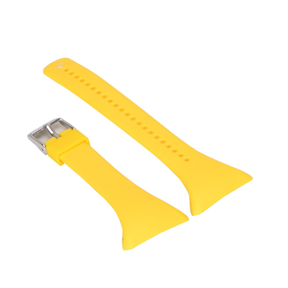 Soft Silicone Wrist Watch Strap Replacement for Polar FT4 / FT7 - Yellow-4