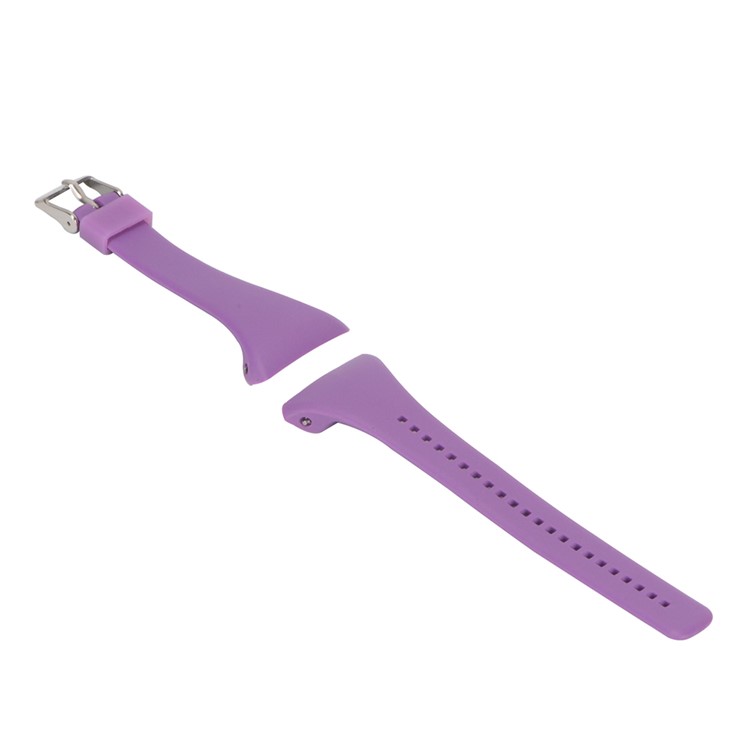 Soft Wrist Watch Silicone Strap Replacement for Polar FT4 / FT7 - Purple-2