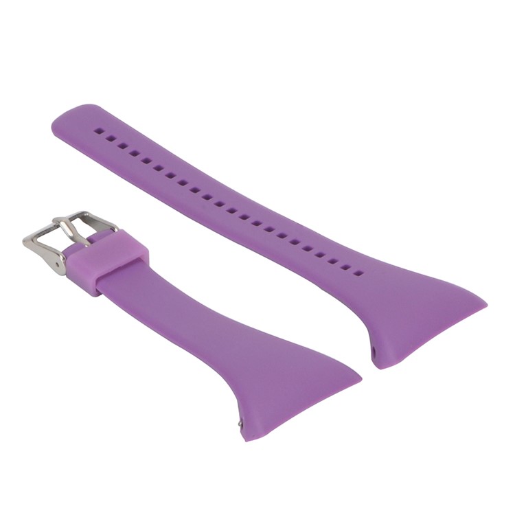 Soft Wrist Watch Silicone Strap Replacement for Polar FT4 / FT7 - Purple-4