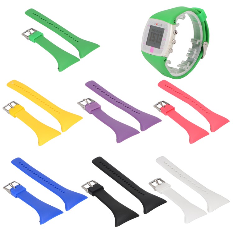 Soft Wrist Watch Silicone Strap Replacement for Polar FT4 / FT7 - Purple-6