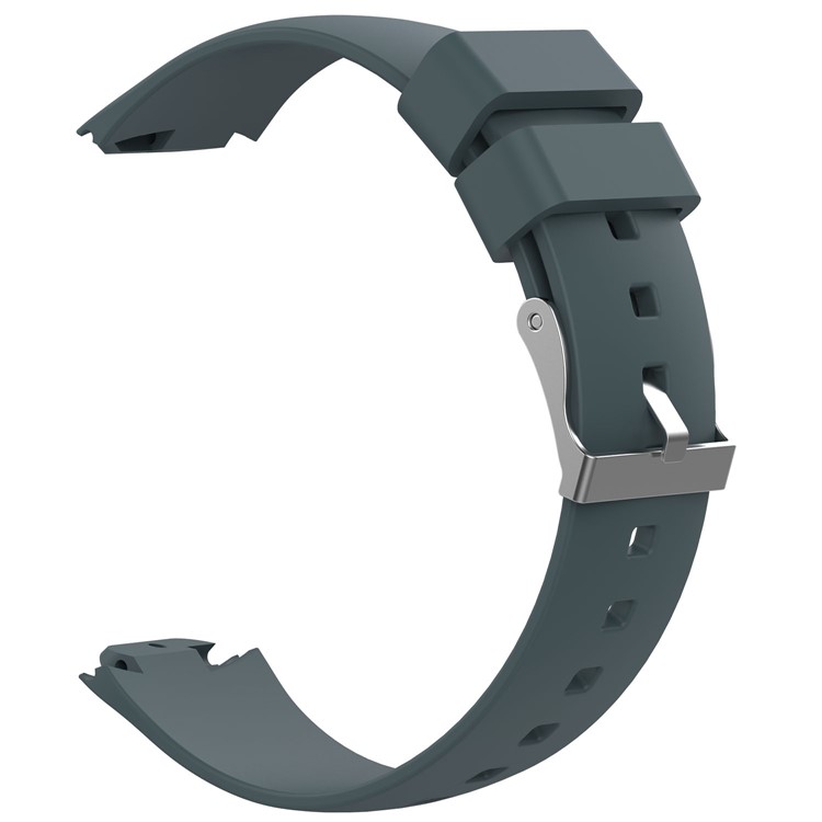 For ASUS ZenWatch 3 Silicone Flexible Watch Band Replacement - Dark Blue-3