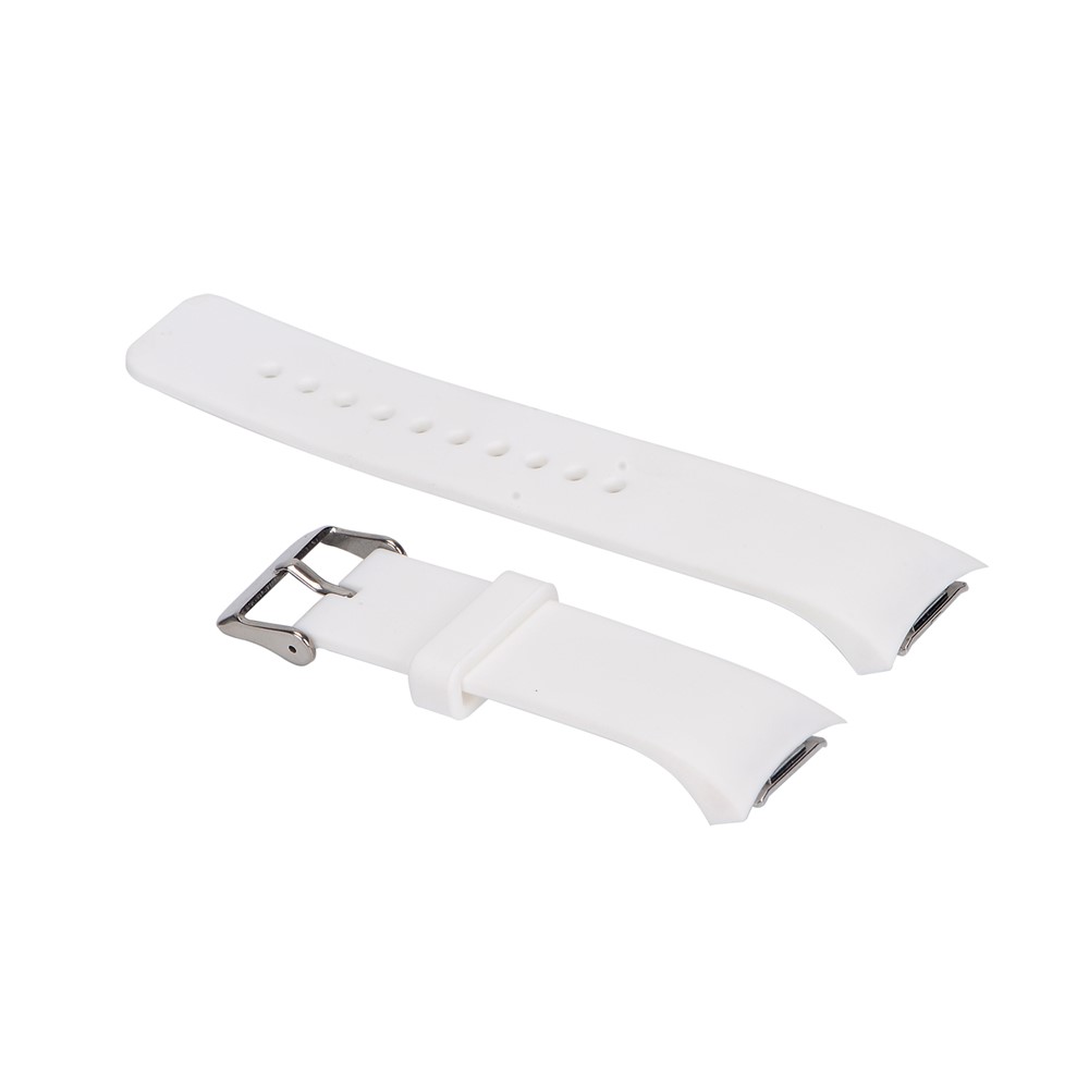 Sangle de Montre en Silicone Douce Pour Samsung Galaxy Gear S2 R720 / R730 - Blanche