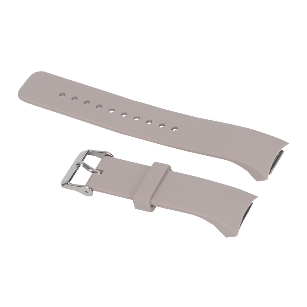 Soft Silicone Watch Band Replacement for Samsung Galaxy Gear S2 R720/R730 - Grey-1