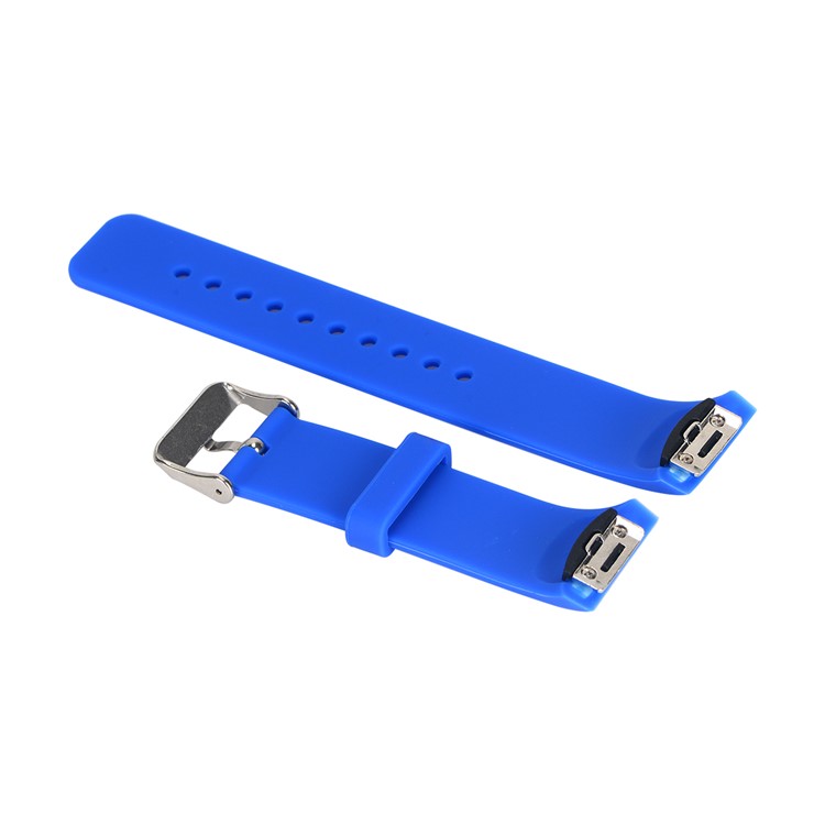 Metal Buckle Silicone Soft Watch Strap Replacement for Samsung Galaxy Gear S2 R720/R730 - Royal Blue-2