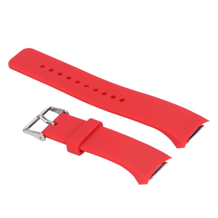 Women Comfortable Silicone Wrist Watch Strap for Samsung Gear S2 R720 / R730 - S / Red-1