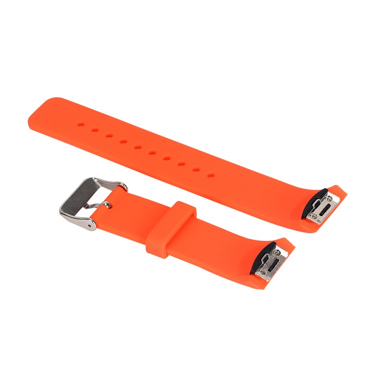Women Chic Silicone Wrist Watch Strap for Samsung Gear S2 R720 / R730 - S / Reddish Orange-2
