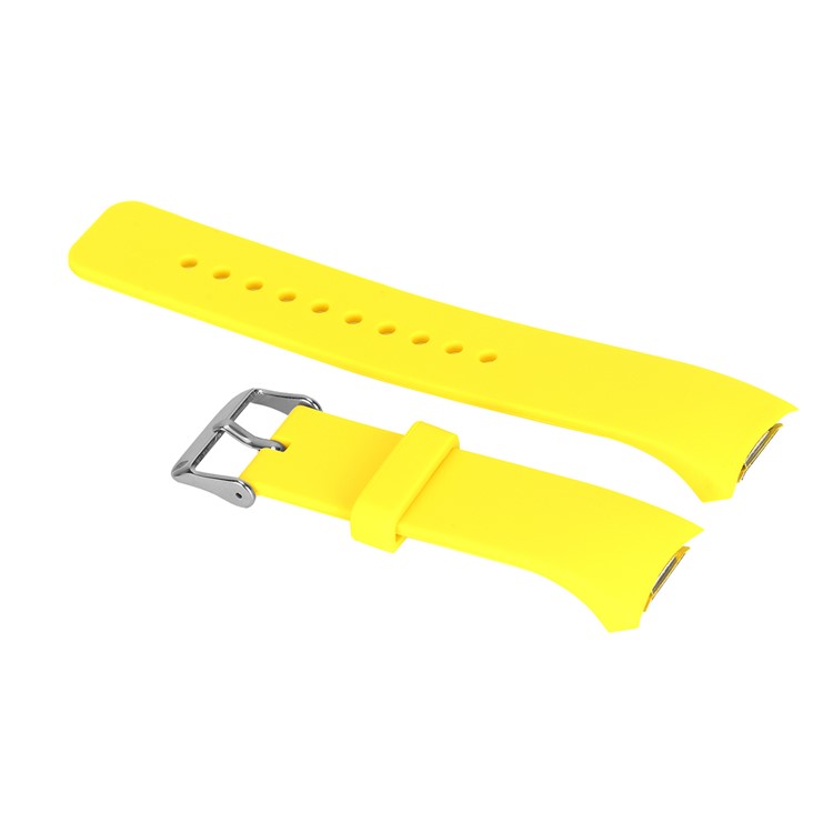 Women Silicone Wrist Watch Replacement Strap for Samsung Gear S2 R720 / R730 - S / Yellow-1