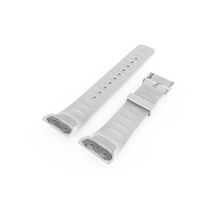 Replacement Silicone Men Watch Band for Samsung Galaxy Gear Fit 2 Pro - White-2