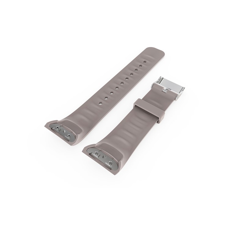 Replacement Silicone Men Watchband for Samsung Galaxy Gear Fit 2 Pro - Khaki-2
