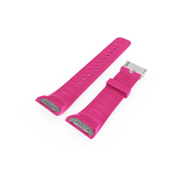 Male Silicone Watch Strap for Samsung Galaxy Gear Fit 2 Pro - Rose-2