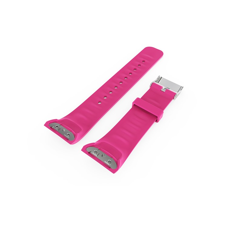 Alça De Relógio De Silicone Masculino Para Samsung Galaxy Gear Fit 2 Pro - Rosa-2