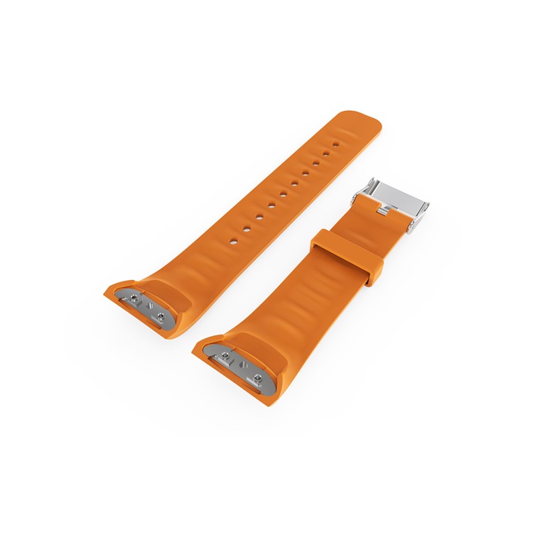 Männliche Silikonuhr Armbandgurt Für Samsung Galaxy Gear Fit 2 Pro - Orange