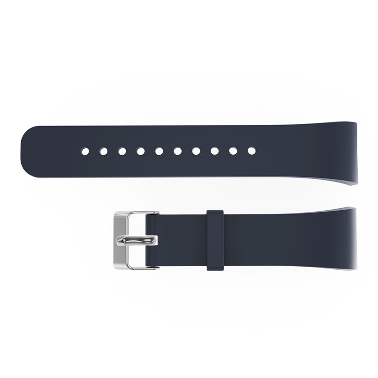 Men Silicone Replacement Watchband for Samsung Galaxy Gear Fit 2 Pro - Black Blue-1