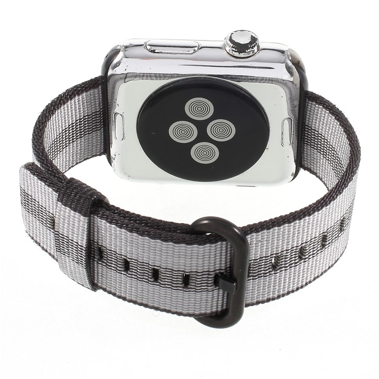 Metallschnalle Nylonarmband Für Apple Watch Serie 3/2/1 42mm - Grau-5