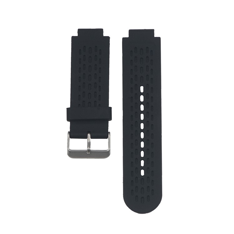 Soft Silicone Watch Strap with Pins and Screwdrivers for Garmin Vivoactive Approach S2 S4 - Black-3