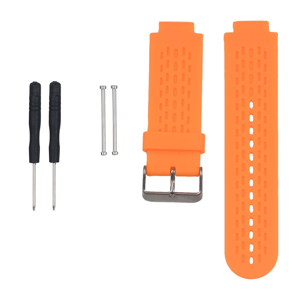 Silicone Wrist Watch Strap for Garmin Vivoactive Approach S2 S4 with Pins and Screwdrivers - Orange-1