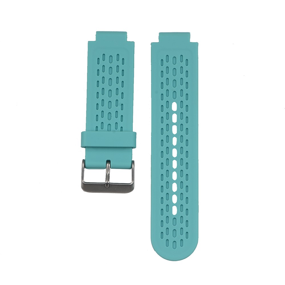 Soft Silicone Watchband with Pins and Screwdrivers for Garmin Vivoactive Approach S2 S4 - Cyan-2