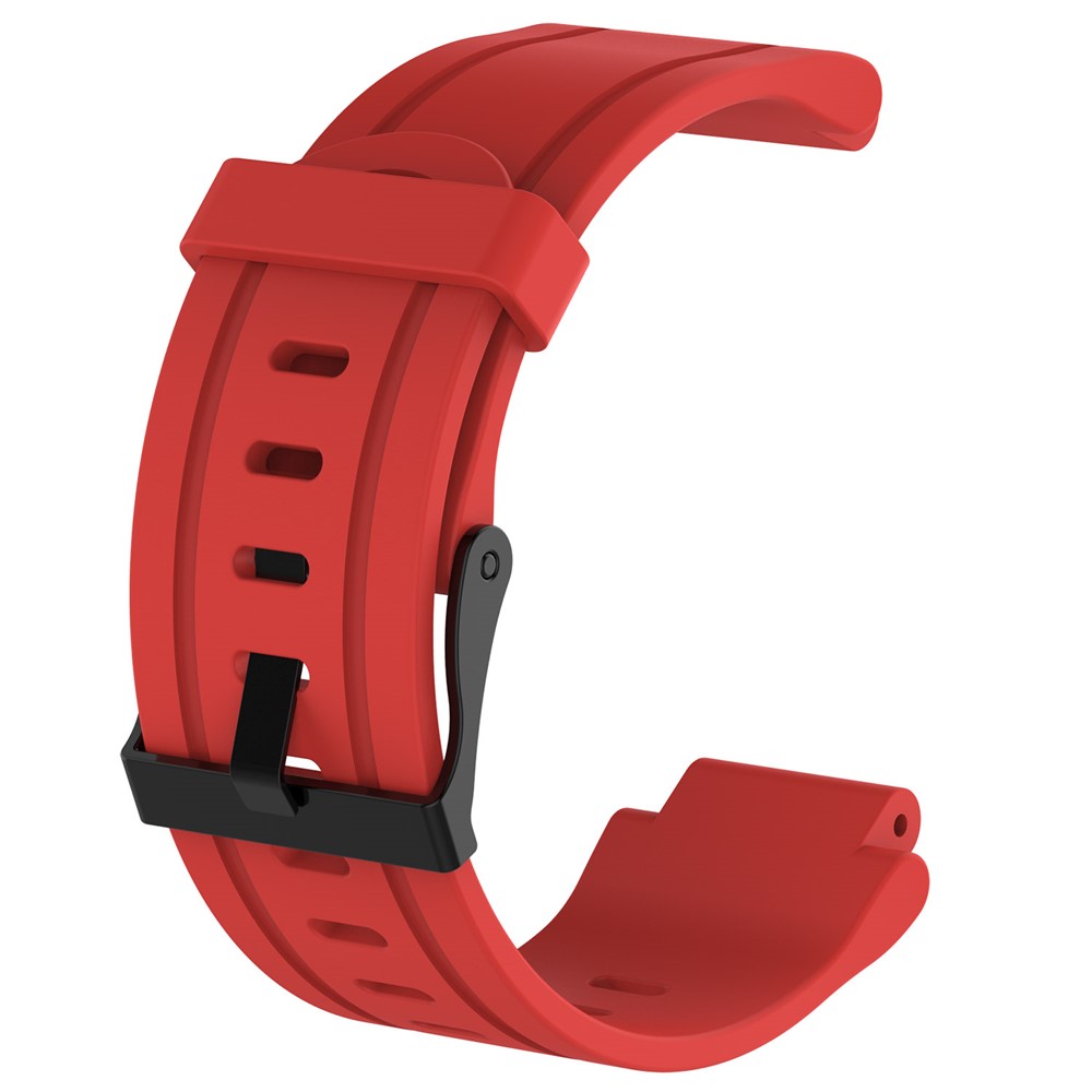 Replacement Silicone Watch Strap for Garmin Forerunner 225 - Red-3