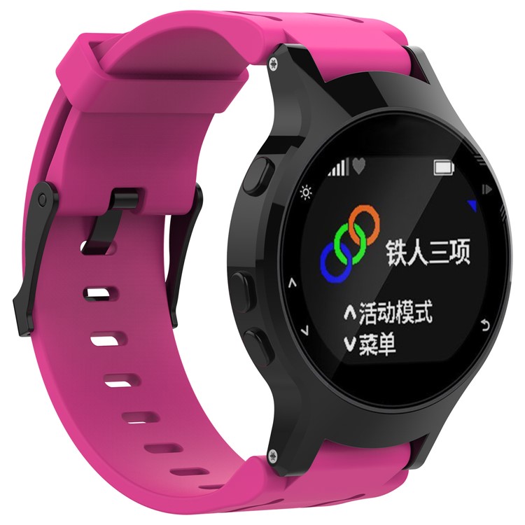 Replacement Silicone Wrist Watch Band for Garmin Forerunner 225 - Rose-3