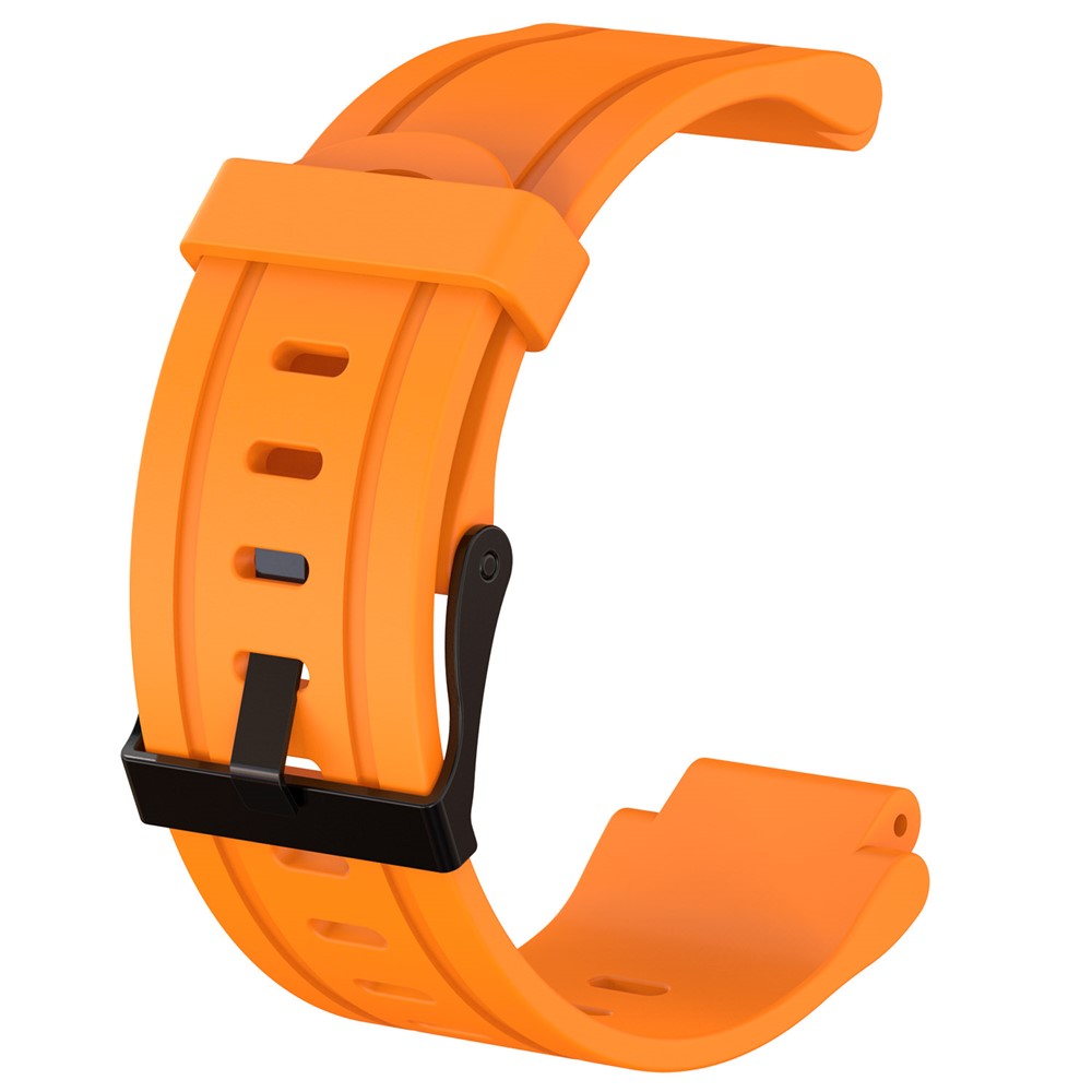 For Garmin Forerunner 225Flexible Silicone Wrist Watch Strap - Orange-2