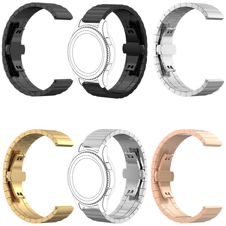 Solid Stainless Steel Link Chain Watch Band with Spring Bars for Samsung Gear S3 Frontier / S3 Classic - Black-5