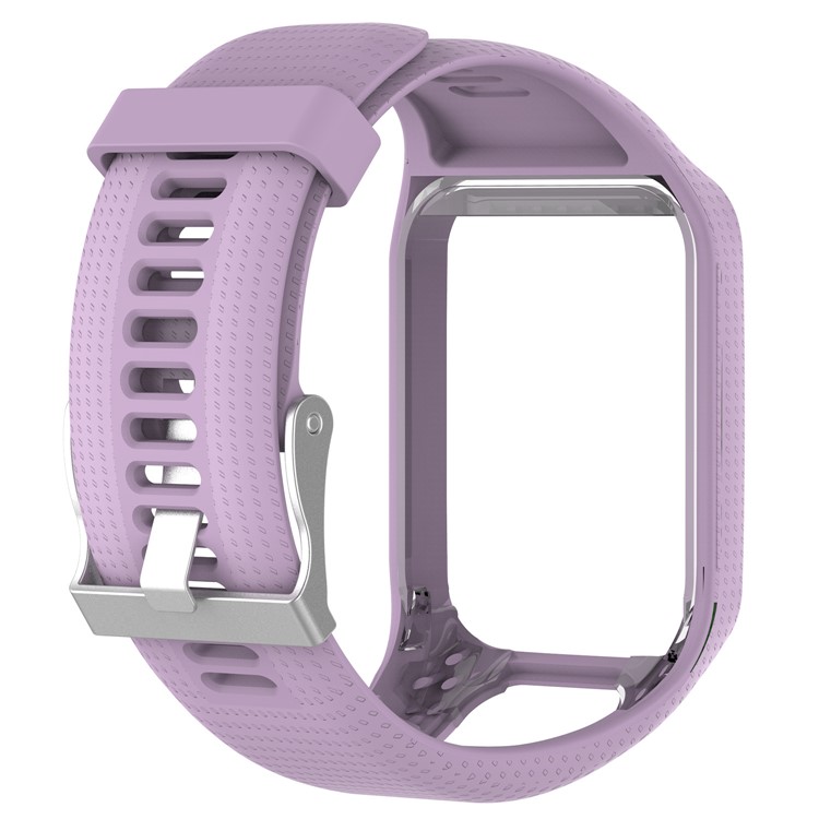 Soft Silicone Wrist Watch Band Replacement for Tomtom 2/3 - Purple-3