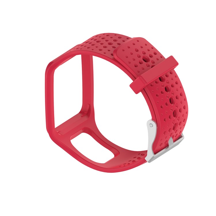 Soft Silicone Wrist Watch Band Replacement Strap for TomTom Multi-sport Runner 1 - Red-2