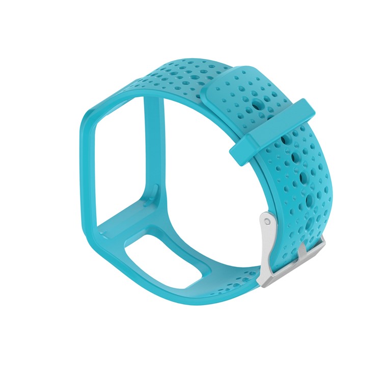 Slice de Bracelet de Montre en Silicone Pour Tomtom Multi-sport Runner 1 - Bébé Bleu-2