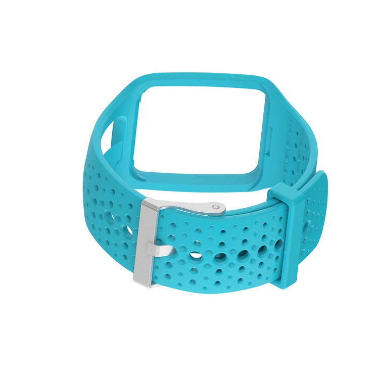 Slice de Bracelet de Montre en Silicone Pour Tomtom Multi-sport Runner 1 - Bébé Bleu-3