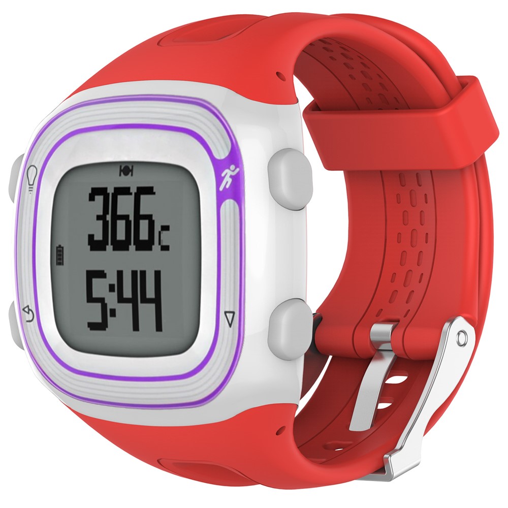 Silicone Slim Watch Band with Installation Tools for Garmin Forerunner 10 / Forerunner 20 - Red-4