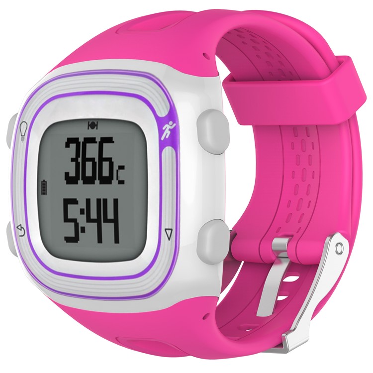 Silicone Soft Watch Strap with Installation Tools for Garmin Forerunner 10 / Forerunner 20 - Rose-2