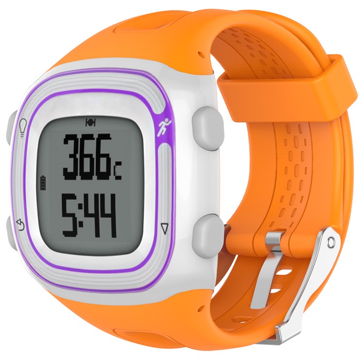 Silicone Soft Replacement Watch Band with Installation Tools for Garmin Forerunner 10 / Forerunner 20 - Orange-2