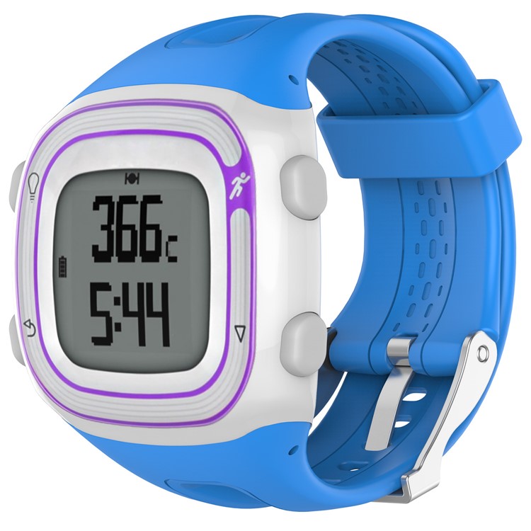 Men Silicone Slim Watchband with Installation Tools for Garmin Forerunner 10 / Forerunner 20 - Blue-2