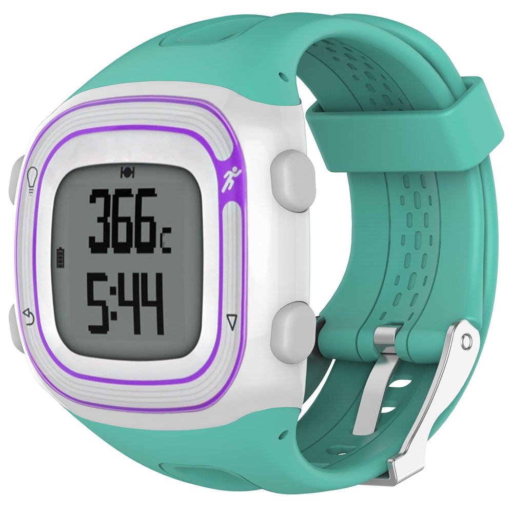 Silicone Slim Watch Strap with Installation Tools for Garmin Forerunner 10 / Forerunner 20 - Cyan-2