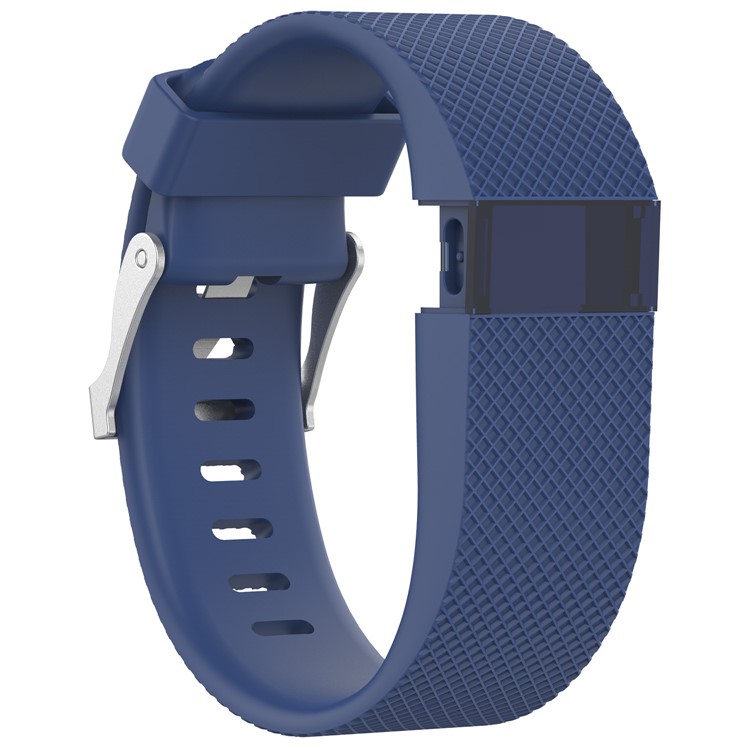 For Fitbit Charge HR Soft Silicone Wrist Watch Band Strap - Dark Blue / Size: L-2